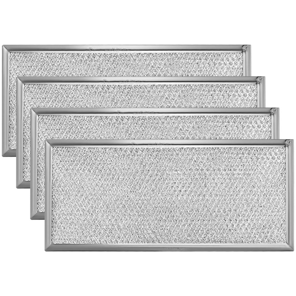 Fits for Whirlpool W10208631A Microwave Grease Filter - Approx 13" x 6" by AMI PARTS (4-Pack)