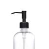 2 Pack Thick Clear Glass Pint Jar Soap Dispenser with Oil Rubbed Bronze Stainless Steel Pump, 16ounce Clear Boston Round Bottles Dispenser with Rustproof Pump for Essential Oil, Liquid Soap view 2