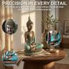 25DOL Large 12.5" Buddha Statue for Home Decor Hand Painted Enlightenment Sculpture, Spiritual Meditation Decor for Living Room, Yoga Room & Zen Space, Gift Ready Figurine with Premium Box view 3