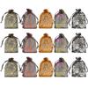 Tvoip Organza Bags - 100pcs Lot, 4"x6" (10x15cm) Drawstring Black Spider Web Packaging Bags for Wedding, Christmas, Candy, Jewelry & More (Orange Spidery) view 3