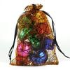 Tvoip Organza Bags - 100pcs Lot, 4"x6" (10x15cm) Drawstring Black Spider Web Packaging Bags for Wedding, Christmas, Candy, Jewelry & More (Orange Spidery) view 4