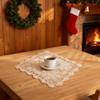 Eiyye Crochet Doily 14" Cotton Square Placemats Farmhouse Decor view 4