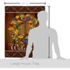 Breeze Decor H113036-BO Wreath Fall Thanksgiving Decorative Vertical House Flag, 28" x 40", Thick Fabric view 2