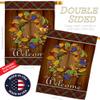 Breeze Decor H113036-BO Wreath Fall Thanksgiving Decorative Vertical House Flag, 28" x 40", Thick Fabric view 3