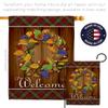 Breeze Decor H113036-BO Wreath Fall Thanksgiving Decorative Vertical House Flag, 28" x 40", Thick Fabric view 4