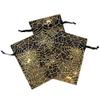 Tvoip Organza Bags 100pcs/lot 4"x 6" (10x15cm) Drawable Black Spider Web Packing Bags Wedding Christmas Candy Jewelry Bags & Pouches (Black(Spidery)) view 3