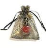 Tvoip Organza Bags 100pcs/lot 4"x 6" (10x15cm) Drawable Black Spider Web Packing Bags Wedding Christmas Candy Jewelry Bags & Pouches (Black(Spidery)) view 4