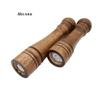 Abcsea oak salt and pepper grinder mills wooden, pepper grinder and salt shaker sets,a 8 in. and a 10 in. view 3