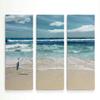 Renditions Gallery 3 Panel Beach Nature's Symphony Dcor for Home, Office, Bedroom, Livingroom, Wall Art 24X36 view 1