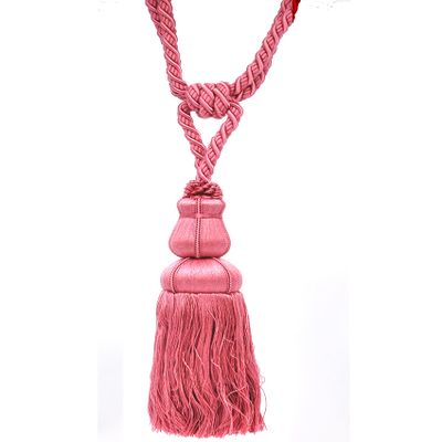 Belagio Enterprises 10-inch Single Tassel Tieback | BT-6008-08 Dusty Rose