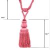 Belagio Enterprises 10-inch Single Tassel Tieback | BT-6008-08 Dusty Rose view 3