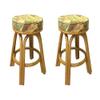 kingrattan.com Assembled in USA Rattan Backless Bar & Counter Stools (Set of 2) (#4208H-PJ) (26" Counter Height) view 1