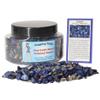 Digging Dolls: 1 Gift Jar (Around 2 lbs) of Tumbled Sodalite Chip Stones w/Stone Information Card - Polished Rocks for Crafts, Art, Vase Filler, Decoration, Crystal Jewelry Making and More! view 1