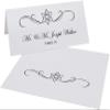 Intertwined Star of David Flourish Jewish Place Cards, Black (Choose Color), Set of 60, Pre-cut and Scored - Wedding, Party, Dinner, and Special Events - Made in the USA view 2