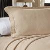 BNM Oversized Geometric Fret Design Matelasse Cotton Bedspread, Jacquard Weave, Soft, All-Season, Cozy, Lightweight, Perfect for Master or Guest Bedroom, Matching Pillow Shams, Full, Bisque view 4