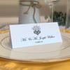 Tree of Life Heart Place Cards, Black (Choose Color), Set of 150, Pre-cut and Scored - Wedding, Party, Dinner, and Special Events - Made in the USA view 1