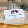 Indian Elephants Place Cards, Chocolate (Choose Color), Set of 150, Pre-cut and Scored - Wedding, Party, Dinner, and Special Events - Made in the USA view 1