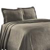 BNM Oversized Geometric Fret Design Matelasse Cotton Bedspread, Jacquard Weave, Soft, All-Season, Cozy, Lightweight, Perfect for Master or Guest Bedroom, Matching Pillow Sham, Twin, Charcoal view 2