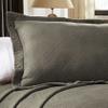 BNM Oversized Geometric Fret Design Matelasse Cotton Bedspread, Jacquard Weave, Soft, All-Season, Cozy, Lightweight, Perfect for Master or Guest Bedroom, Matching Pillow Sham, Twin, Charcoal view 4