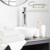 Graccioza Egoist Luxury Bath Sheet 41" x 72" - 800 GSM 100% Egyptian Giza Cotton - Extra Large Solid Design Towels for Bathroom - Super Absorbent, Quick Dry, and Ultra-Soft Bath Towel - White view 2