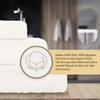 Graccioza Egoist Luxury Bath Sheet 41" x 72" - 800 GSM 100% Egyptian Giza Cotton - Extra Large Solid Design Towels for Bathroom - Super Absorbent, Quick Dry, and Ultra-Soft Bath Towel - White view 3