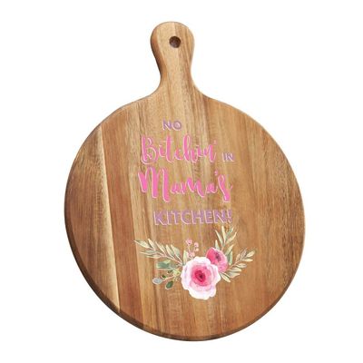 GiftsForYouNow No Bitchin' In Mama's Acacia Personalized Kitchen Paddle