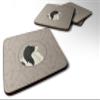 Caroline's Treasures CK2195FC Japanese Chin in The Kitchen Foam Coaster Set of 4 Set of 4 Cup Coasters for Indoor Outdoor, Tabletop Protection, Anti Slip, Mouse pad Material view 1