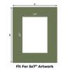 CountryArtHouse Dill Acid Free 8x10 Picture Frame Mats with White Core Bevel Cut for 5x7 Pictures - Fits 8x10 Frame - Pack of 10 Mats view 2