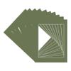 CountryArtHouse Dill Acid Free 8x10 Picture Frame Mats with White Core Bevel Cut for 5x7 Pictures - Fits 8x10 Frame - Pack of 10 Mats view 3