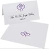 Linked Hearts Place Cards, Purple (Choose Color), Set of 60, Pre-cut and Scored - Wedding, Party, Dinner, and Special Events - Made in the USA view 2
