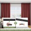 ALLZONE Tension Curtain Rod for Window, 83-123 Inches, Heavy Duty Curtain Rods No Drilling, Non-Slip Bathroom Shower Tension Rod, Renter Friendly, Adjustable, Spring Loaded, Extra Long, Black view 2