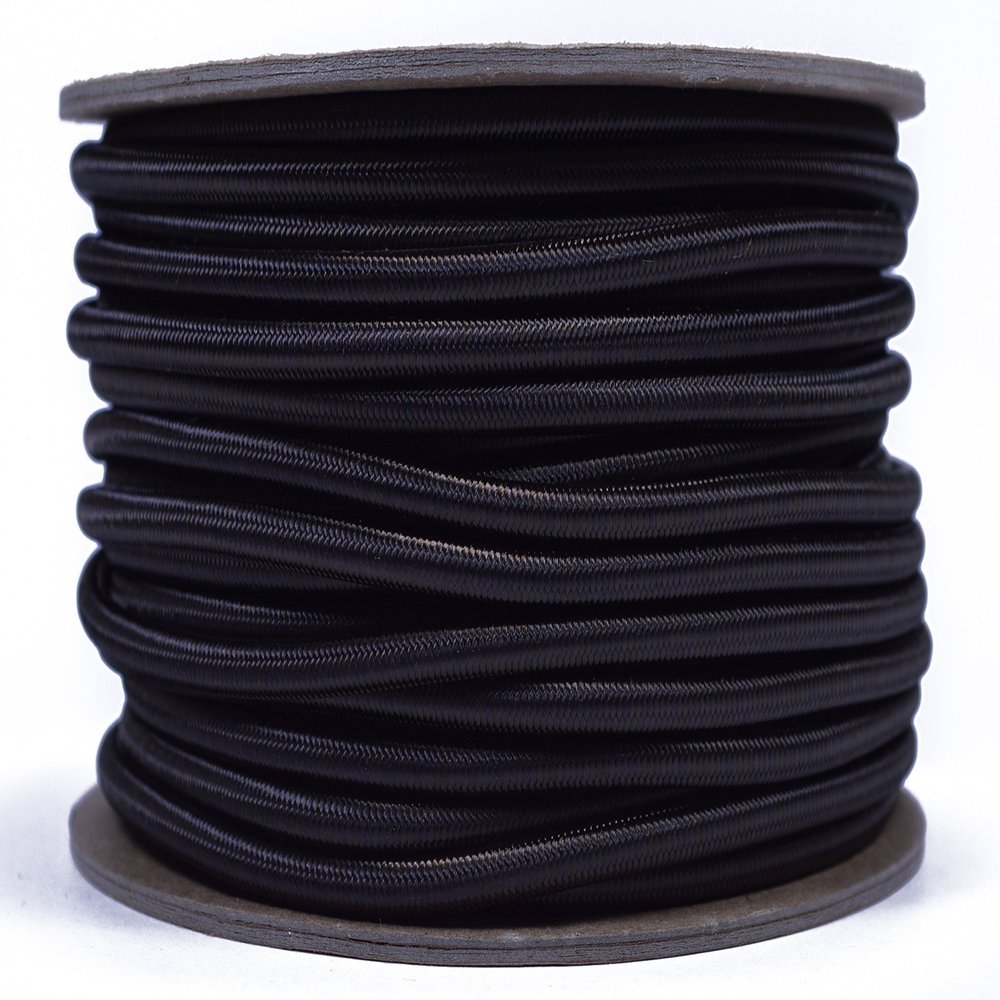 Acid Brown 3/16" Shock Cord 100 Foot Spool - Marine Grade Shock/Bungee/Stretch Cord 3/16 inch