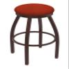 802 Misha 30" Swivel Bar Stool with Bronze Finish and Graph Poppy Seat view 1