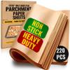 220 PCS Parchment Paper Baking Sheets, 12x16 Inches by Baker's Signature | Precut Non-Stick & Unbleached - Will Not Curl or Burn, Non-Toxic & Comes in Convenient Packaging view 1