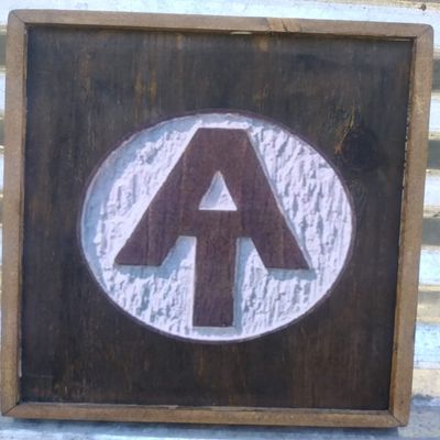 Appalachian Trail White/Brown - Wooden Sign