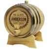 Custom Engraved Wedding Gift for Couples - Personalized Mini Oak Barrel for Home, House, Bar, Housewarming, Kitchen Decor (1 Liter) view 1