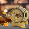 Custom Engraved Wedding Gift for Couples - Personalized Mini Oak Barrel for Home, House, Bar, Housewarming, Kitchen Decor (1 Liter) view 2