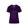 Badger Sports Ladies' V-Neck Tee Purple Tonal Blend X-L view 1
