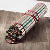 ZOBER Round Christmas Gift Wrapping Paper Organizer Storage - 40 Inch Gift Wrap Storage Containers - Wrapping Paper Holder, Clear PVC Waterproof, Fits 25 Standard Rolls - Red view 2