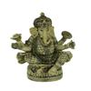Zeckos Exquisite Hindu Deity Ganesha: Elephant God on Lotus Flower Resin Statue - Spiritual Home Decor Figurine of Wisdom, Intellect, and Blessings - 7 Inches High view 1