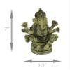 Zeckos Exquisite Hindu Deity Ganesha: Elephant God on Lotus Flower Resin Statue - Spiritual Home Decor Figurine of Wisdom, Intellect, and Blessings - 7 Inches High view 4