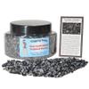 Digging Dolls: 1 Gift Jar (Around 2 lbs) of Tumbled Snowflake Obsidian Chip Stones w/Information Card - Polished Rocks for Crafts, Art, Vase Filler, Decoration, Reiki, Crystal Jewelry Making & More! view 1