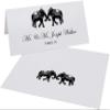 Indian Elephants Place Cards, Black (Choose Color), Set of 150, Pre-cut and Scored - Wedding, Party, Dinner, and Special Events - Made in the USA view 2