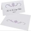 Intertwined Star of David Flourish Jewish Place Cards, Eggplant (Choose Color), Set of 60, Pre-cut and Scored - Wedding, Party, Dinner, and Special Events - Made in the USA view 2
