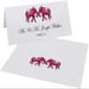 Indian Elephants Place Cards, Burgundy (Choose Color), Set of 60, Pre-cut and Scored - Wedding, Party, Dinner, and Special Events - Made in the USA view 2