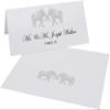 Indian Elephants Place Cards, Silver (Choose Color), Set of 150, Pre-cut and Scored - Wedding, Party, Dinner, and Special Events - Made in the USA view 2