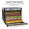 Tribest Sedona SDC-S101-B Supreme Commercial Electric Food Dehydrator with Stainless Steel Dehydrator Rack Trays, Black, 17"X19.8"x14.3" view 3