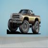 Lets Print Big RAM Charger Wall Decal REPOSITIONABLE (30" h X 55" w) view 2