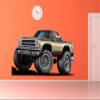 Lets Print Big RAM Charger Wall Decal REPOSITIONABLE (30" h X 55" w) view 3