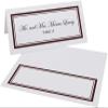 Double Line Border Place Cards, Chocolate, Set of 60, Pre-cut and Scored - Wedding, Party, Dinner, and Special Events - Made in the USA view 2